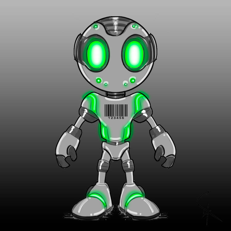 Green Neon Bot by CeeDeeKay on DeviantArt