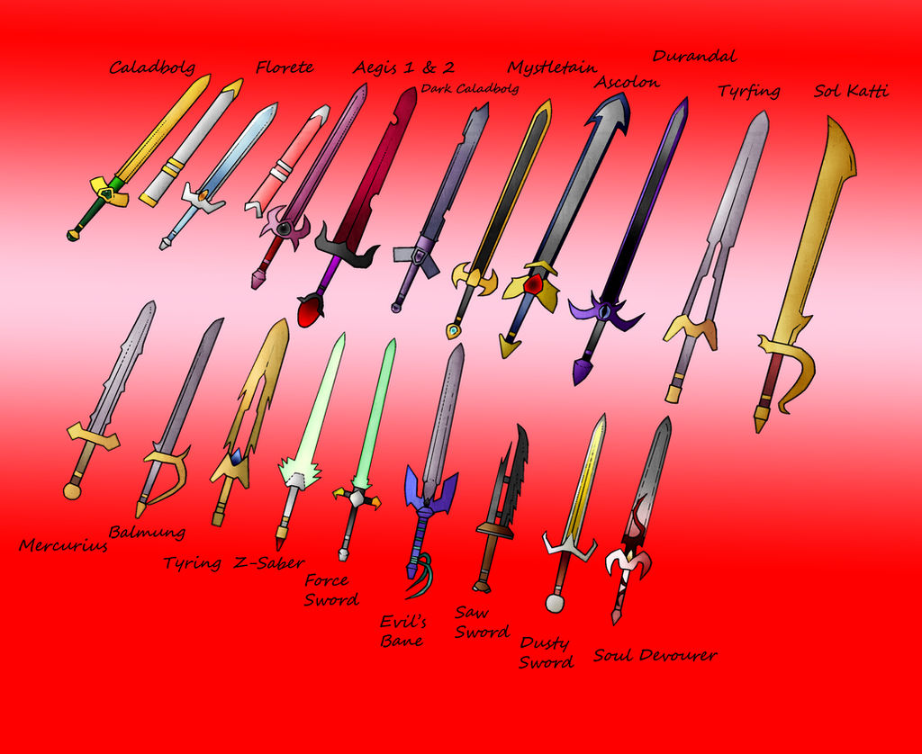 Sword types 3 by Kenzero64 on DeviantArt