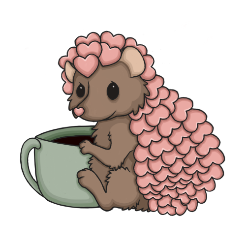 Perk the Coffee Loving Hedgie