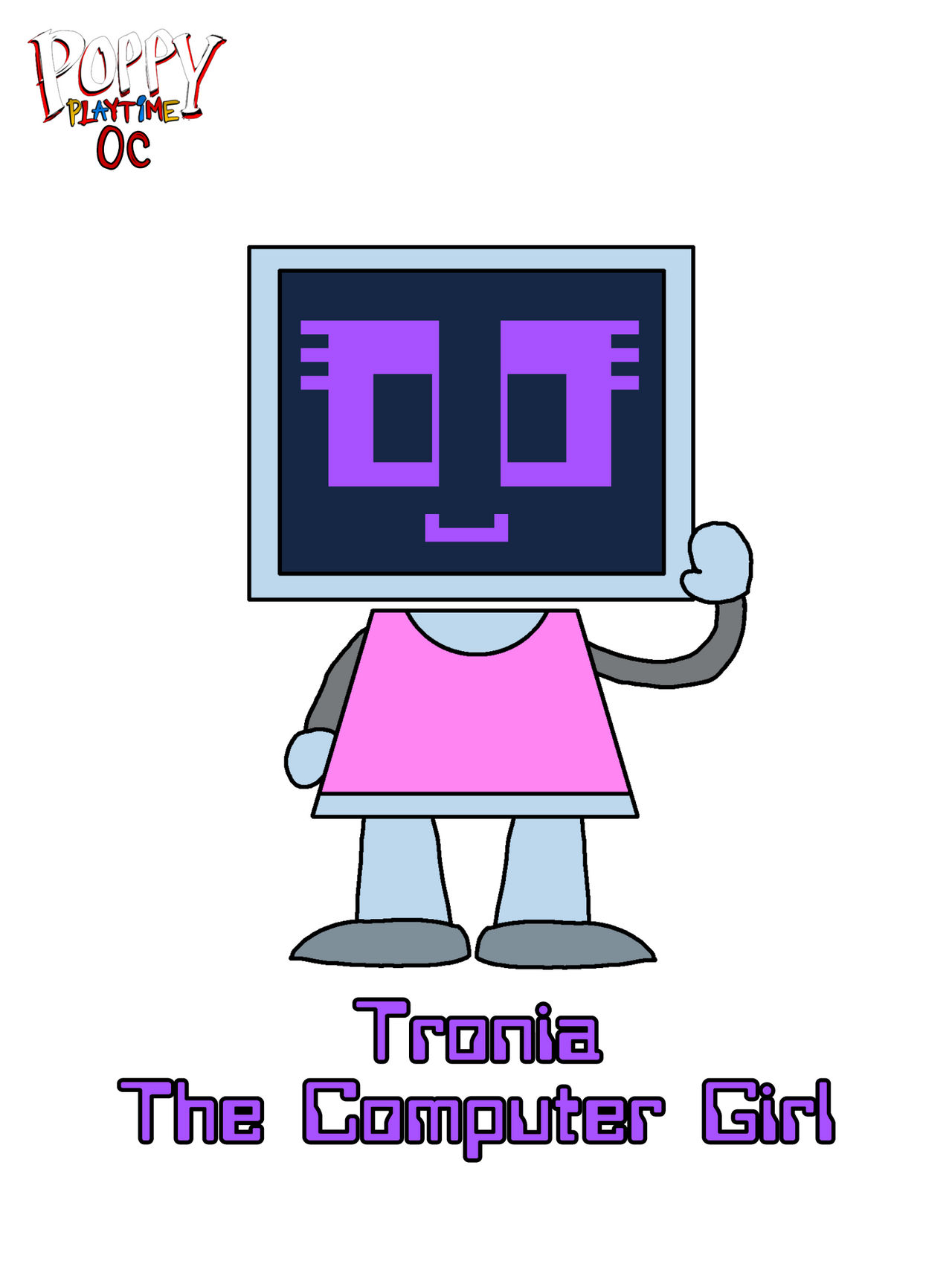 Poppy Playtime OC: Tronia The Computer Girl by LesageTheSecond on ...
