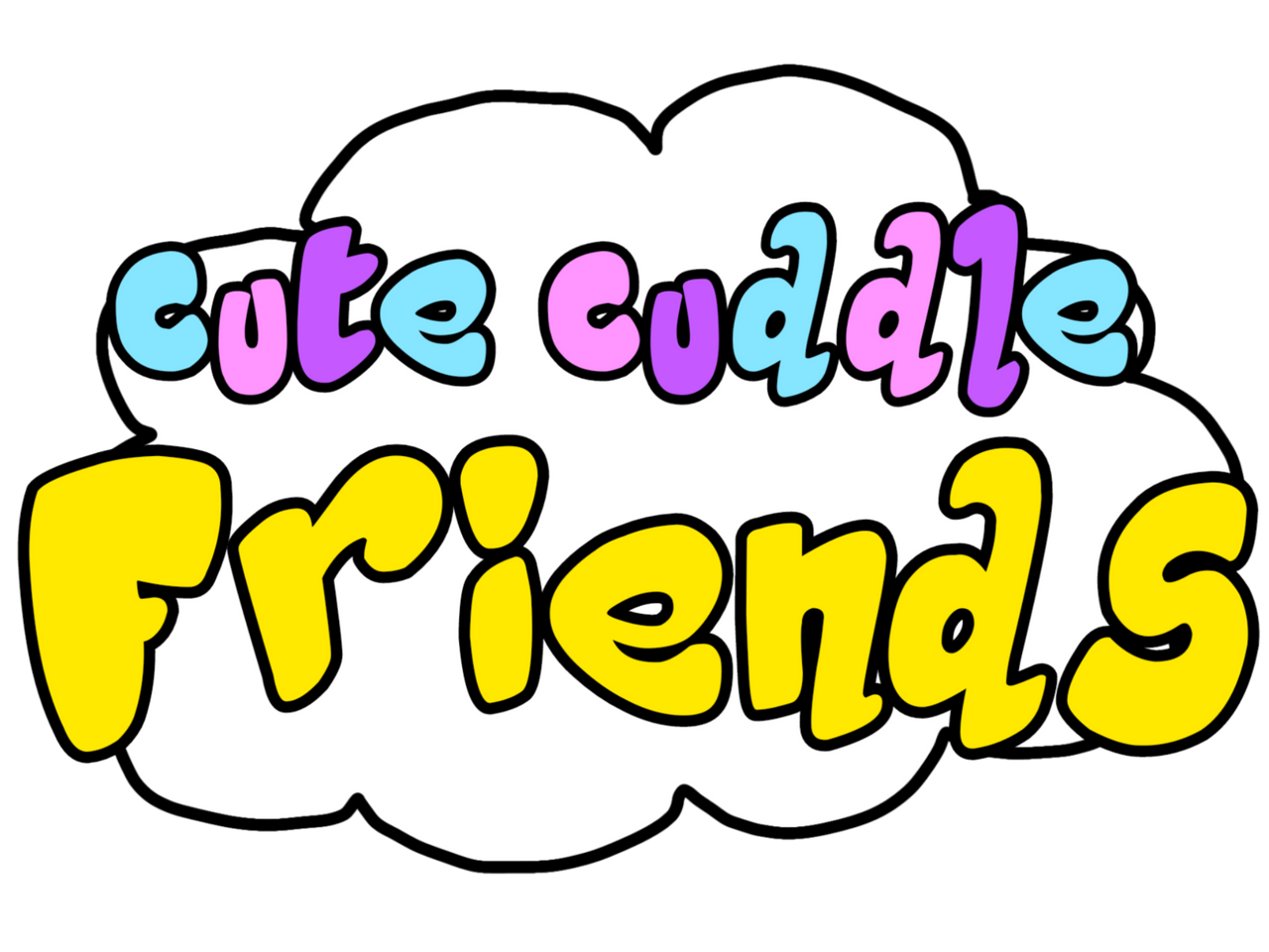 Cuddle Club Sign Cute Cuddle Friends Logo by LesageTheSecond on DeviantArt
