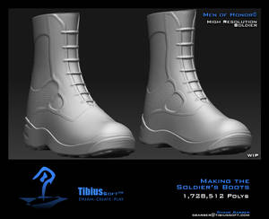 Making of Soldier's Boots 002