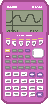 Pink graphing calculator
