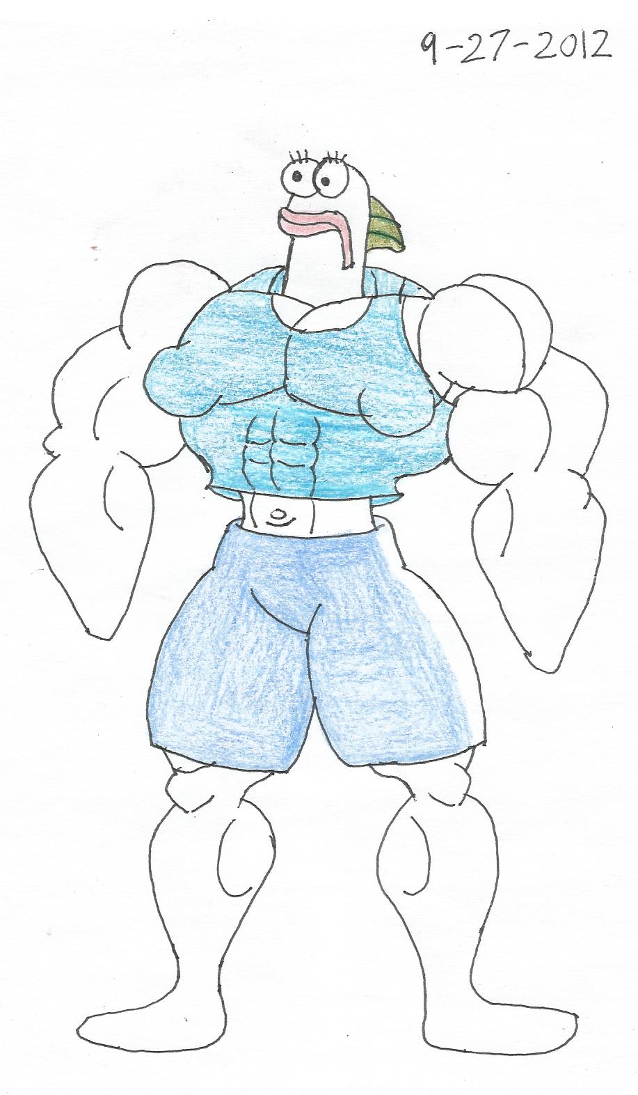 Fish Getting Buff Buff Green Female Fish by TheFranksterChannel on DeviantArt