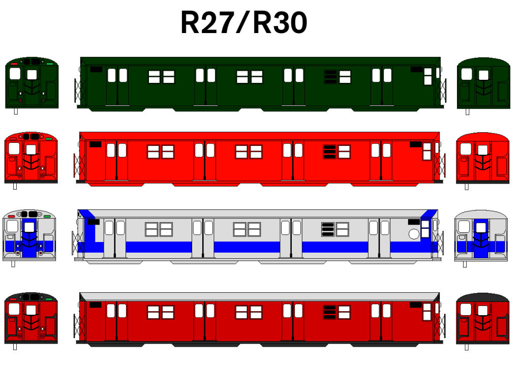 NYCTA R27/R30 Subway car by TheFranksterChannel on DeviantArt