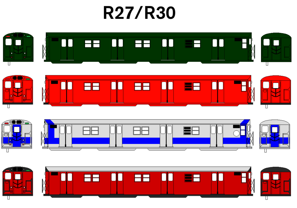 NYCTA R27/R30 Subway car by TheFranksterChannel on DeviantArt