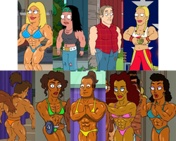 American Dad (Muscle Episodes Collage)