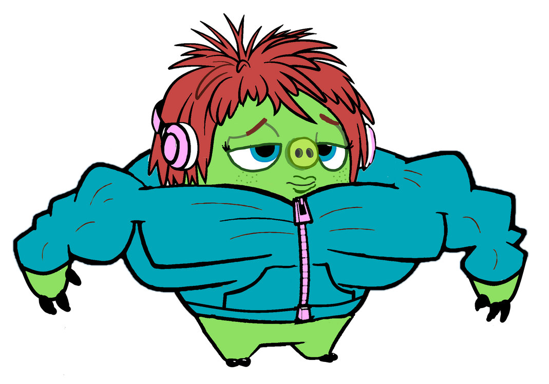 Angry Birds: Buff Courtney (post-gym) by TheFranksterChannel on DeviantArt