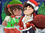 SU Holiday- Steven Claus and Elf Connie by AnnieMadeIt21