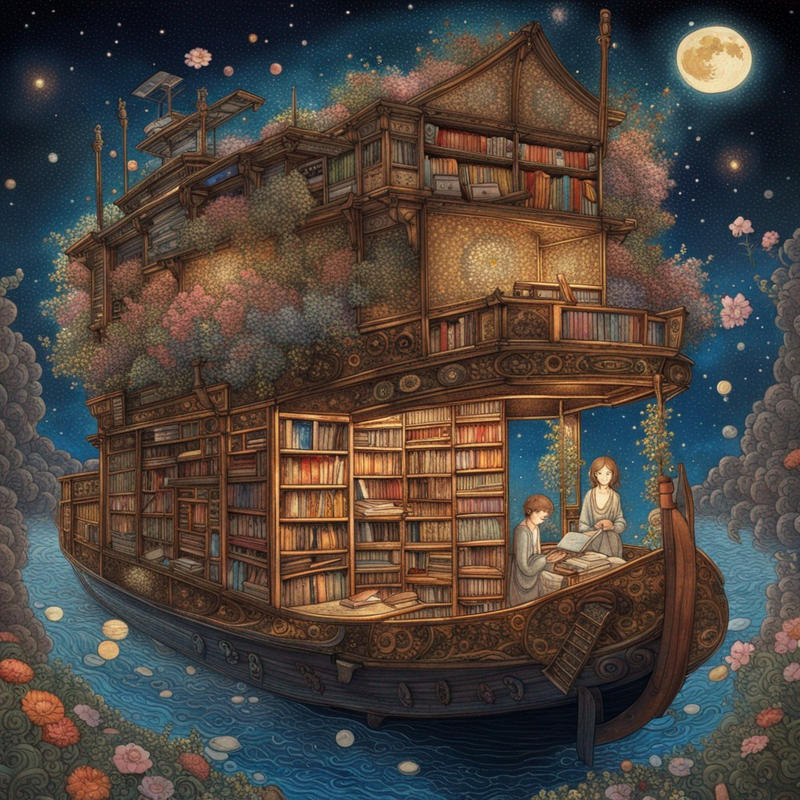 Floating LIbrary by somniamea on DeviantArt