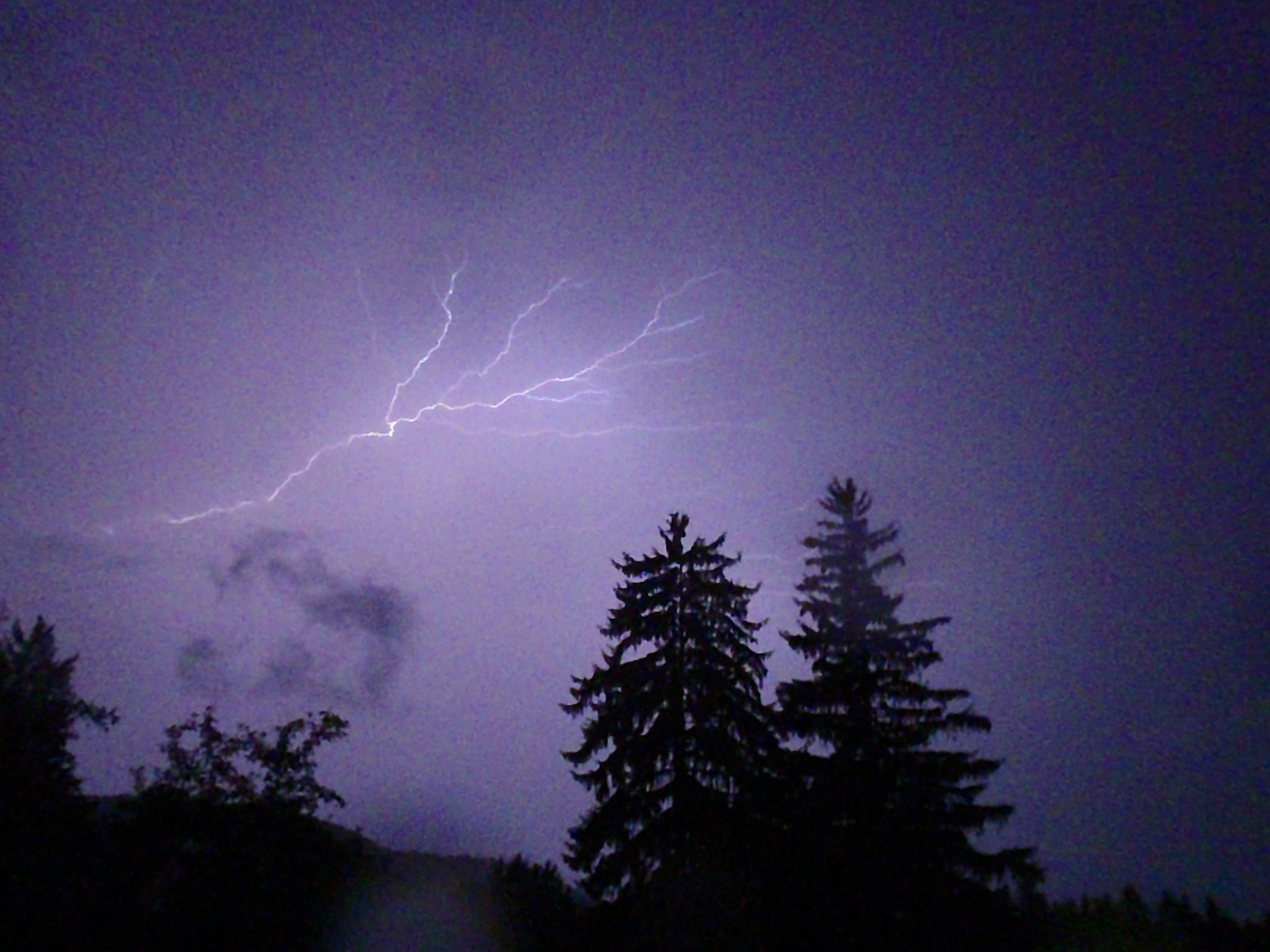 Lightning over a Dark Cloud