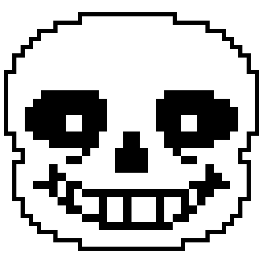 Sans's face (high resolution render) by Axis-Strike on DeviantArt