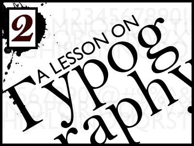 A lesson in typography 2 of 2