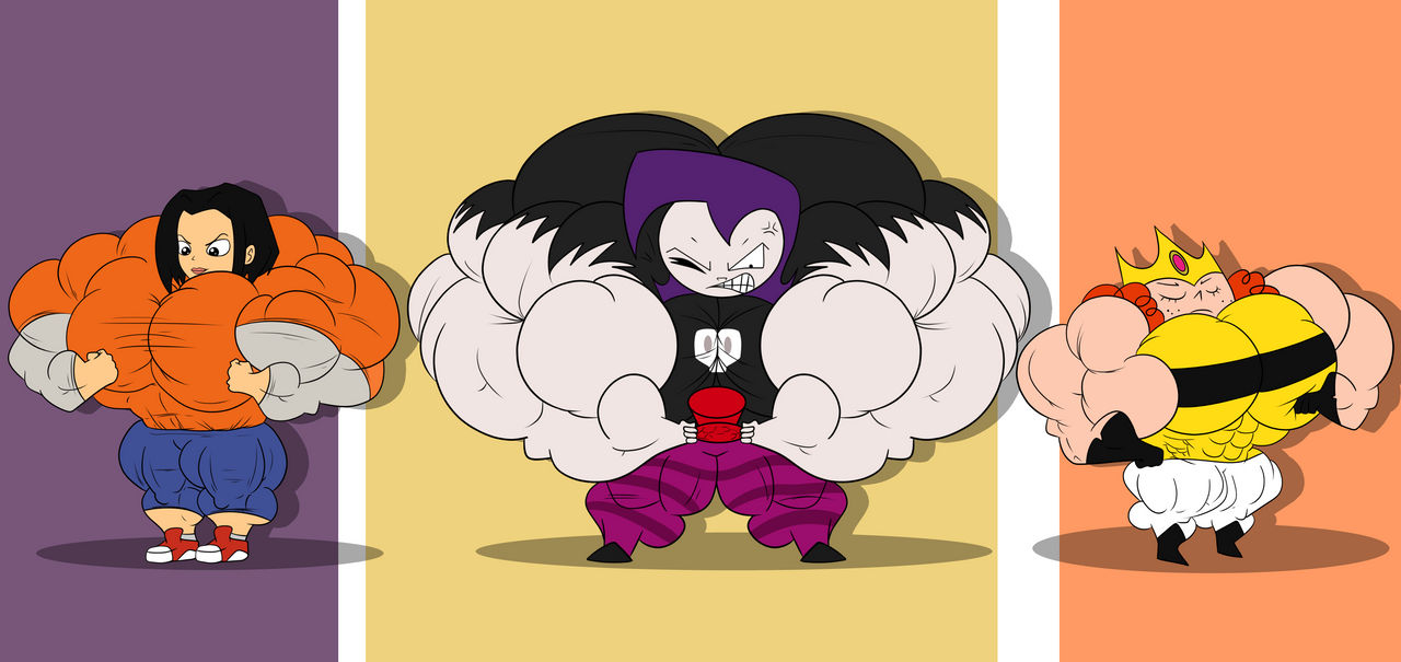 Buff Girls Trio by HeftyButch on DeviantArt
