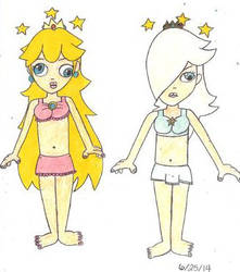 Request: Princess Peach and Rosalina