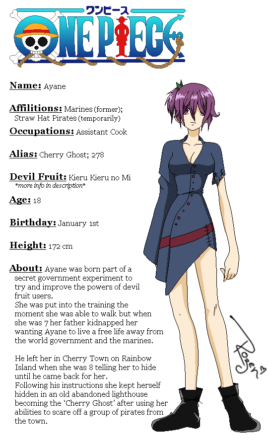 Ayane One Piece Oc By Rozen258 On Deviantart