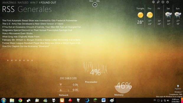 Omnimo rainmeter desktop