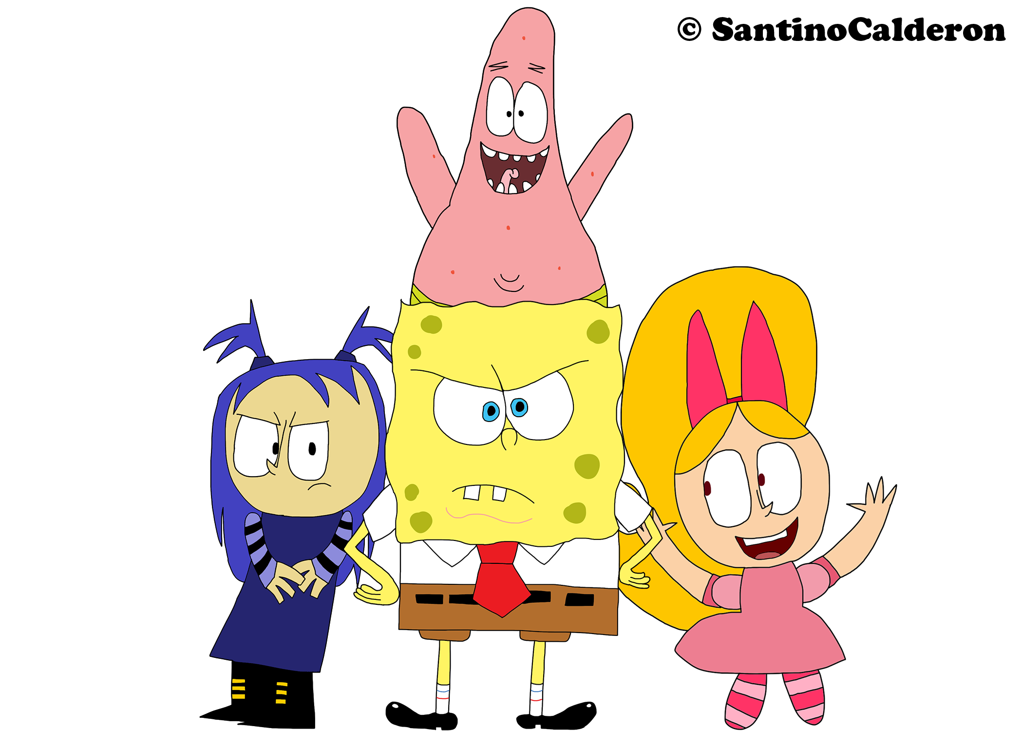 SpongeBob and Patrick noclipped into the Backrooms by RedKirb on DeviantArt