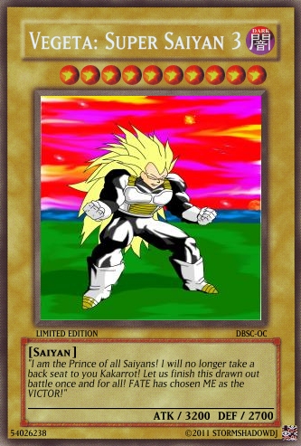 Vegeta: SS3 Card REVAMP by StormShadowDJ on DeviantArt