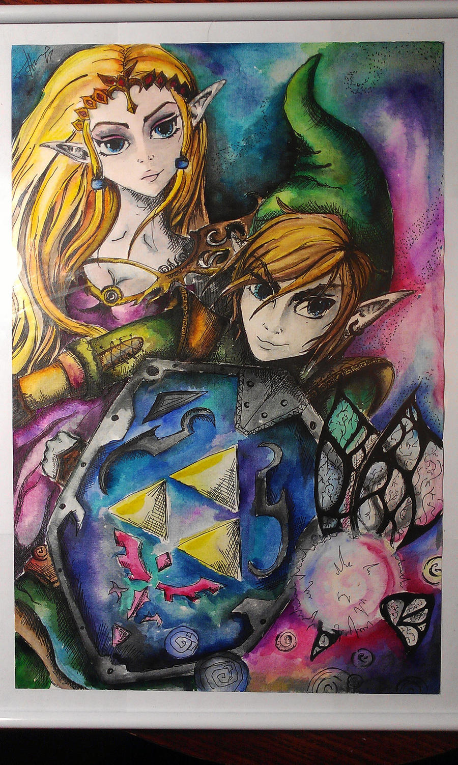 Link and Zelda - Ocarina of Time by GENZOMAN on DeviantArt