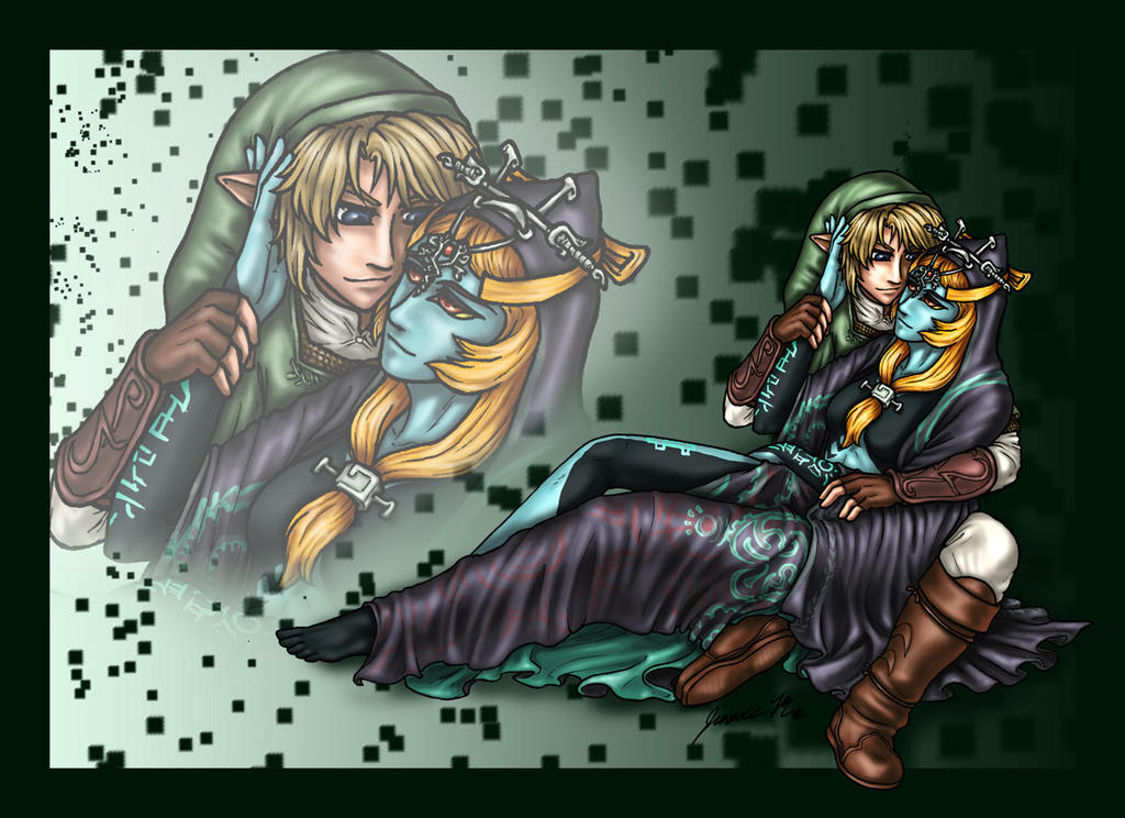 Link x Midna - Color by Jianre-M