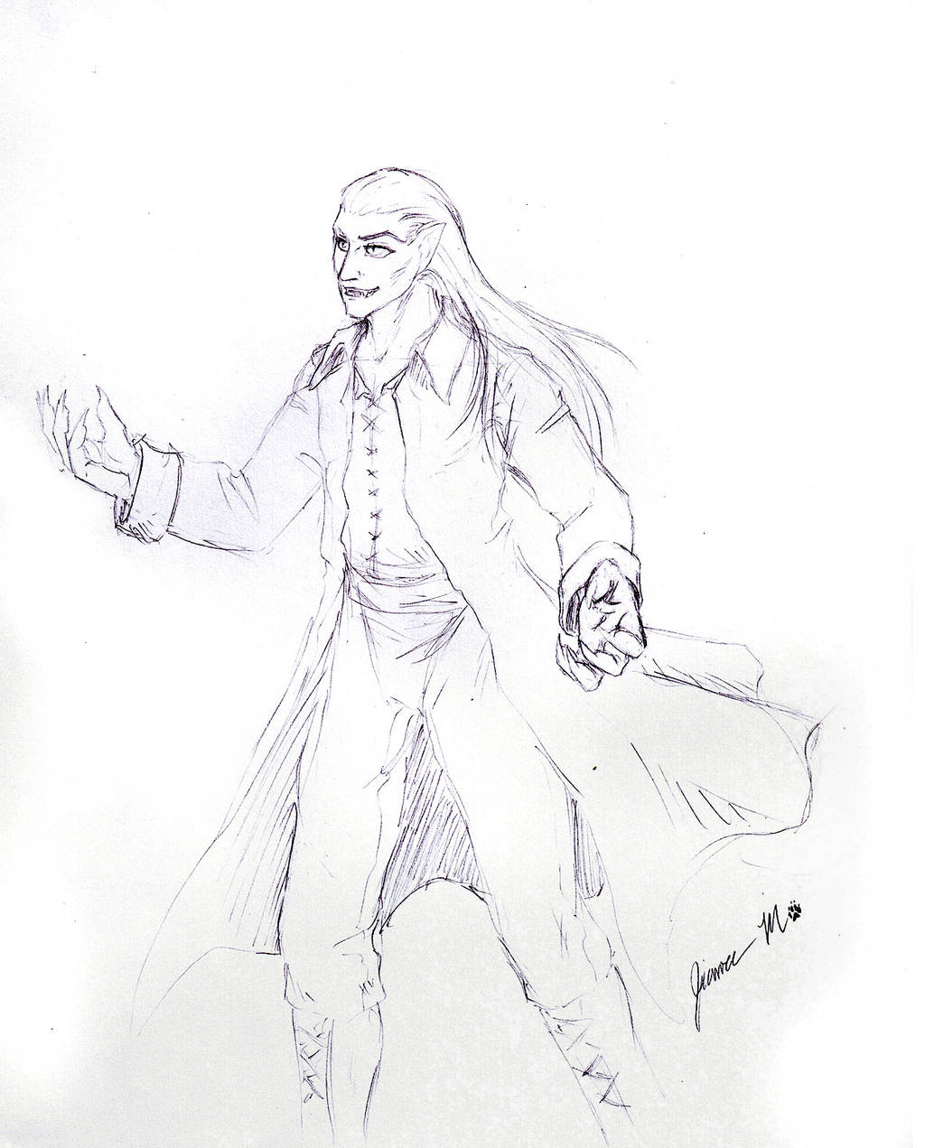 Sketch Request - vampire by Jianre-M