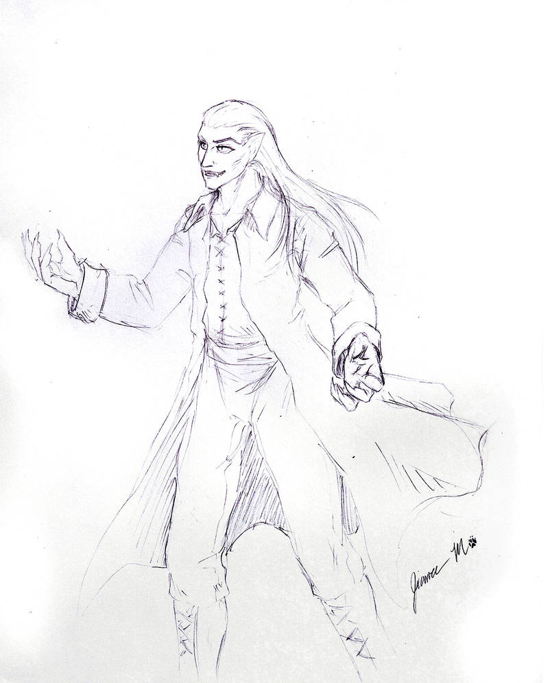 Sketch Request - vampire by Jianre-M