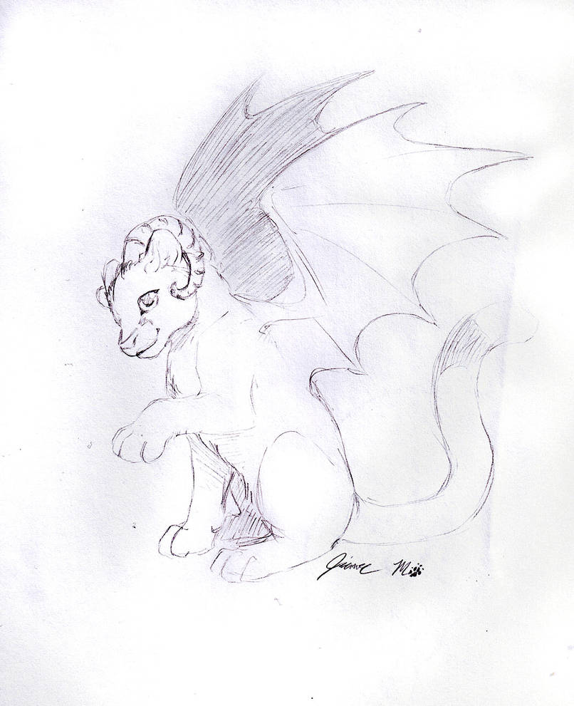 Sketch Request - Demon Cougar by Jianre-M