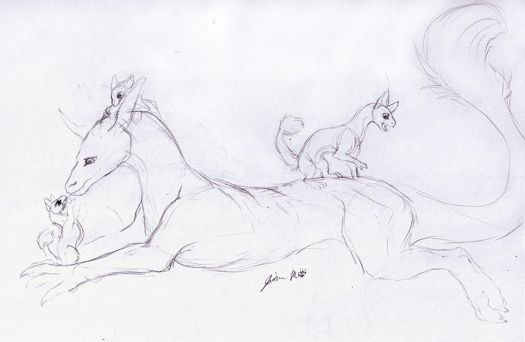 Sketch Request - Spazzy Cubs by Jianre-M