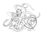 Tentacley Furrsona +Kiriban+ by Jianre-M