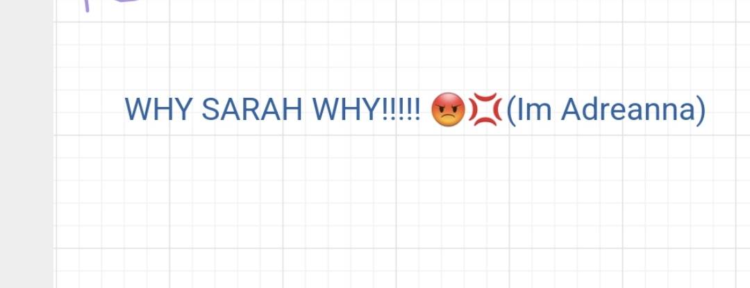 I Was Angry At Sarah by AdreannaAreisya on DeviantArt
