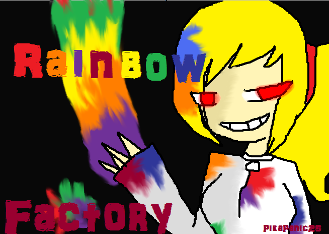 Me in rainbow factory