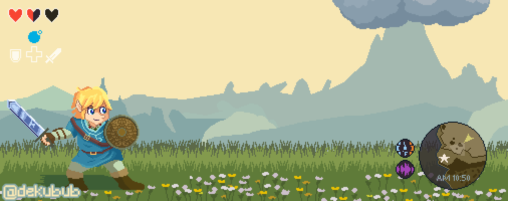 Link - Zelda Breath of the Wild - Pixel Art