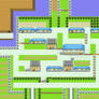 Cerulean City in Pokemon Yellow for GBC