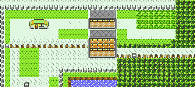 Route 16 in Pokemon Yellow for GBC