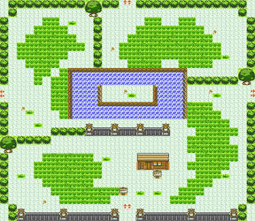 Safari Zone Entrance in Pokemon Yellow for GBC