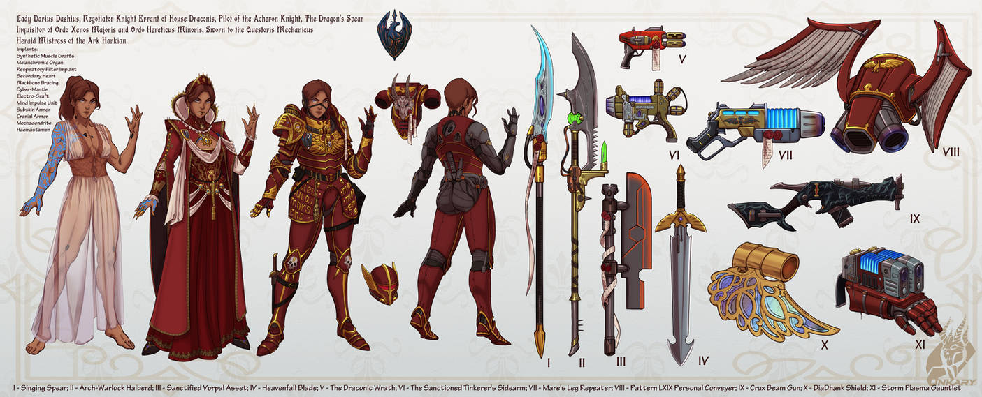 Rogue Trader character reference sheet Darius by Inkary on DeviantArt