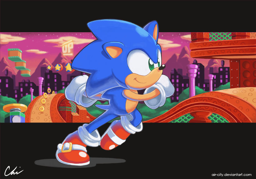 Sonic On Springs by Air-City on DeviantArt