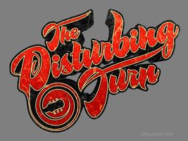 Disturbing Turn - 70's style tee shirt design