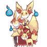 Fennekin - Braixen - Delphox