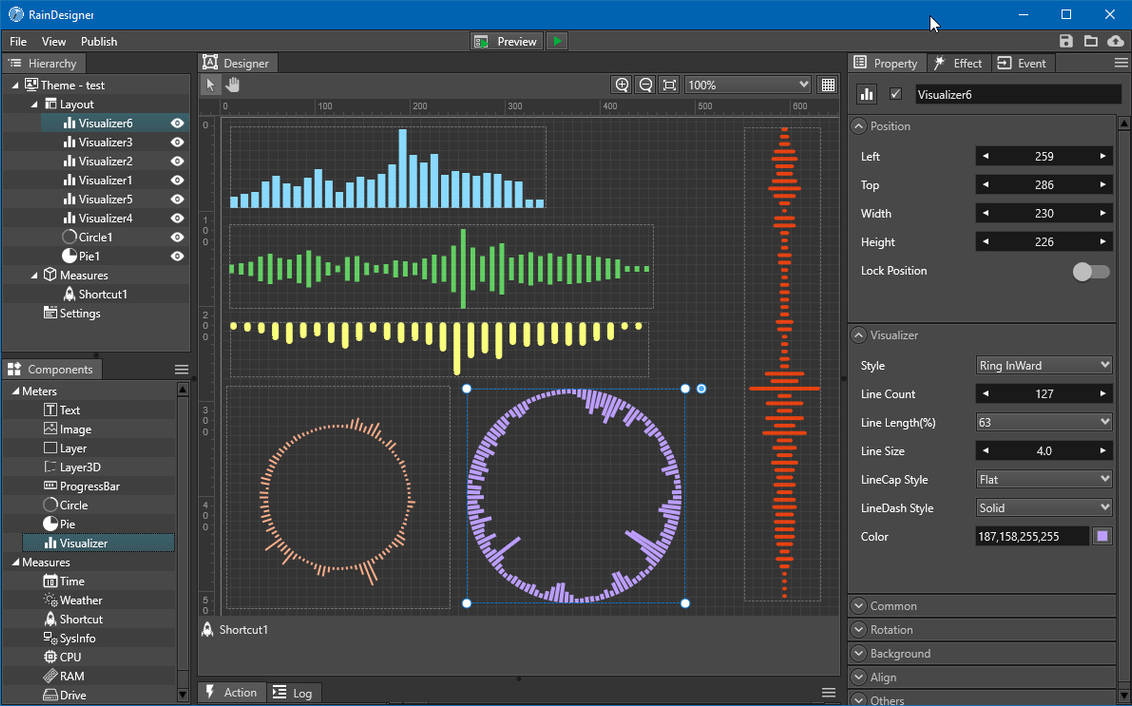 Meter Visualizer RainWallpaper 2.4 -- Add Visualizer Meter by RainySoft on DeviantArt