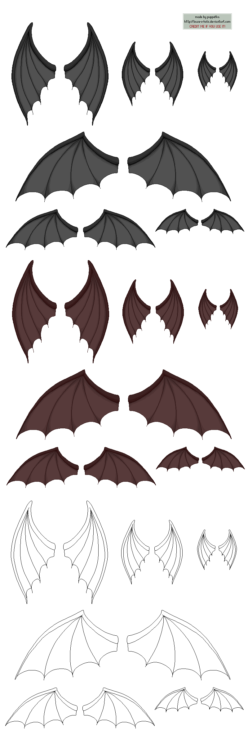 Demon Wings By Base-O-Holic On Deviantart