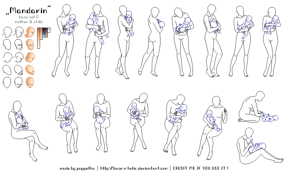 - Mandarin 5 - mother and child - by base-o-holic on DeviantArt