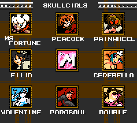 Skullgirls Stage Select