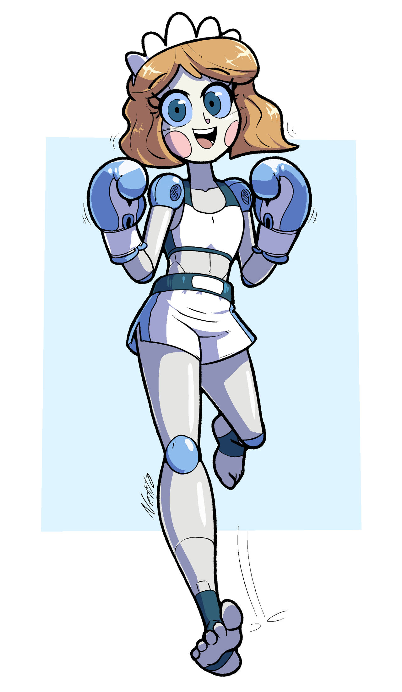 Fighting Emmy the Robot by NettoPainter on DeviantArt
