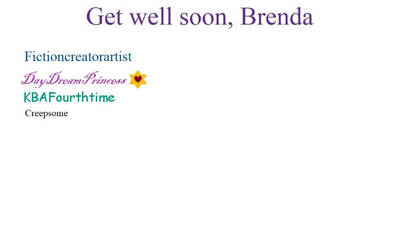 Get well card for Brenda