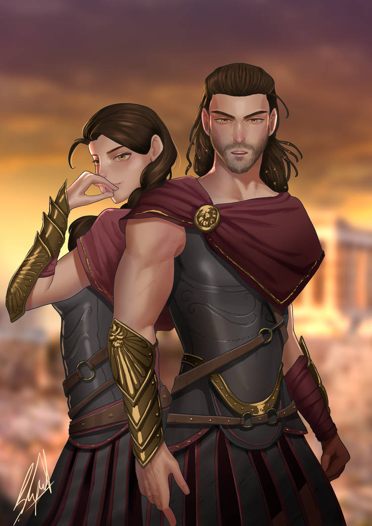 Alexios Draw Alexios and Kassandra - Assassin's Creed Odyssey by Supzter on DeviantArt