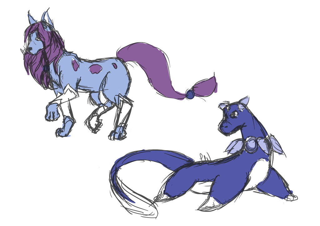 Suicune et Akueria by SallyWhite on DeviantArt