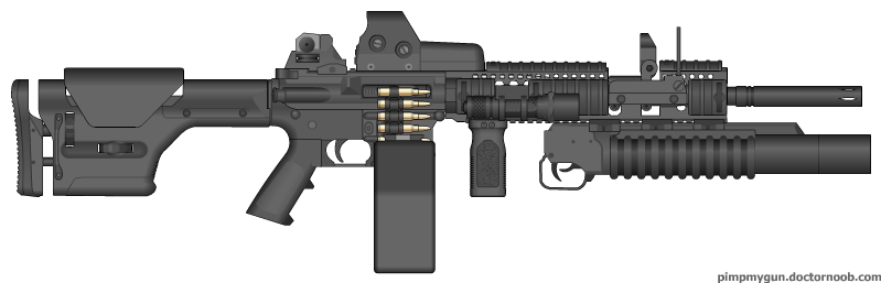 M4 Lmg By Huntrag94 On Deviantart