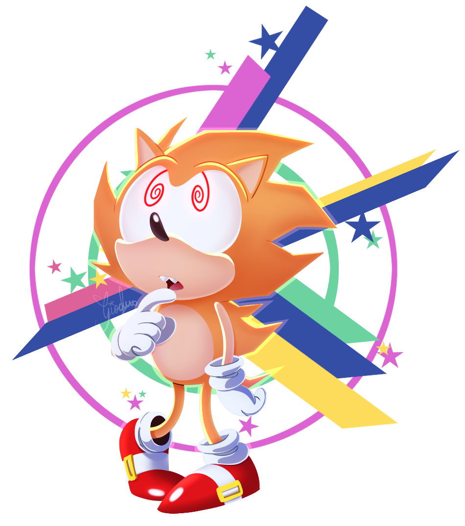 Fleetway Super Sonic in 2023  Animation art character design, Sonic fan art,  Cute drawings